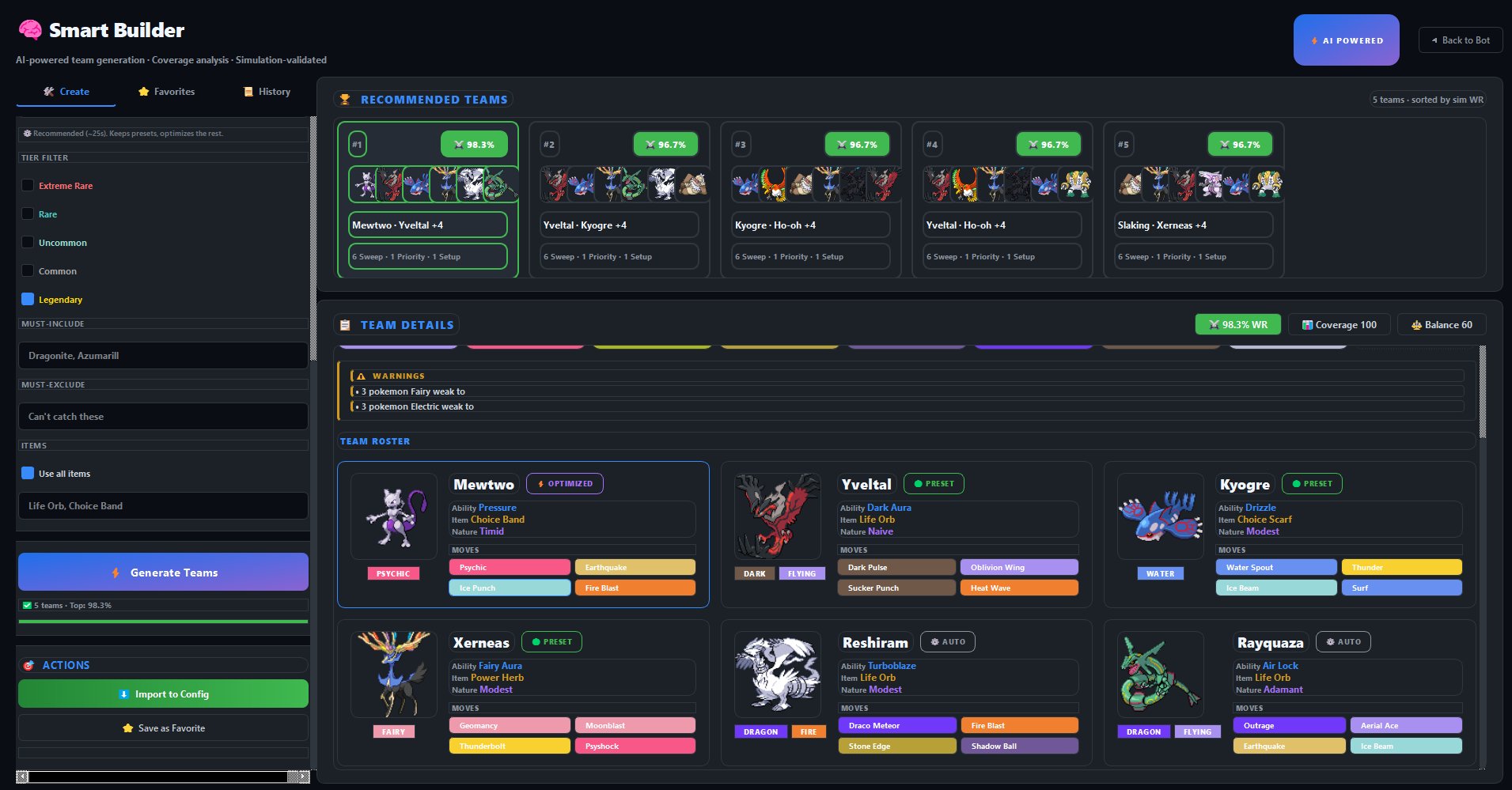 Smart Builder — AI Team Generator